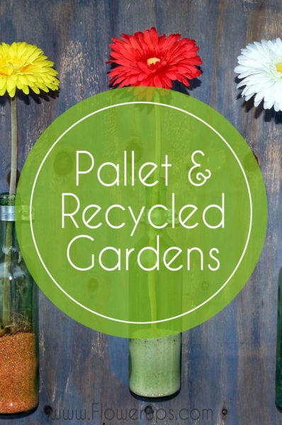 pallet and recycled planter garden