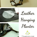 DIY Hanging Planter with leather - tutorial