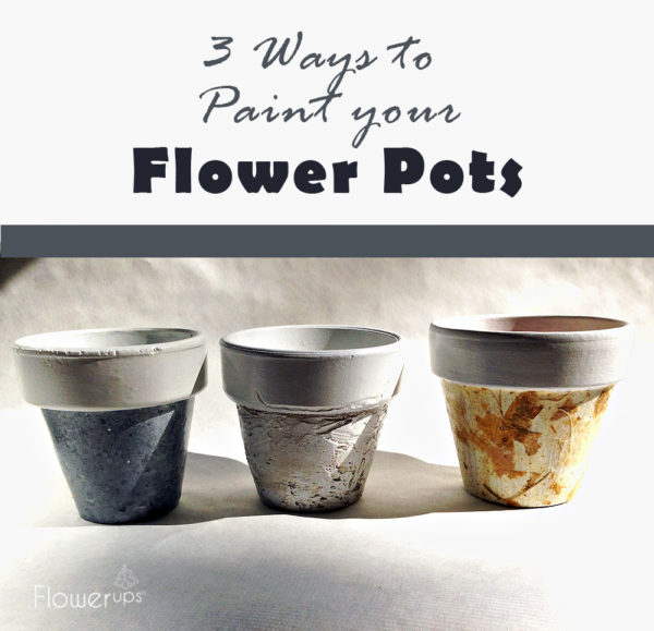 painted flower pots